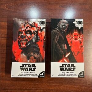 Disney Star Wars Darth Maul / Kylo Ren 1000 Piece Collectors Puzzles New Sealed